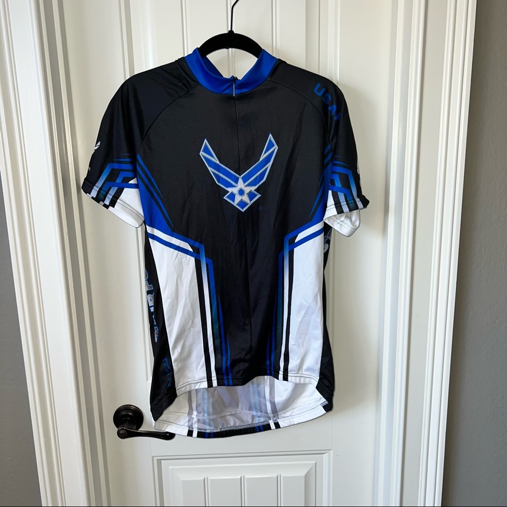 2 - Cycling Jerseys US Air Force Bright Neon Great Condition PRIMAL WEAR